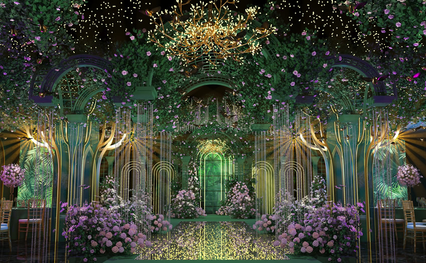 商河奇妙森林婚礼堂效果展示